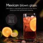 Clear 20 oz Tall Iced Tea Glasses (set of 6)